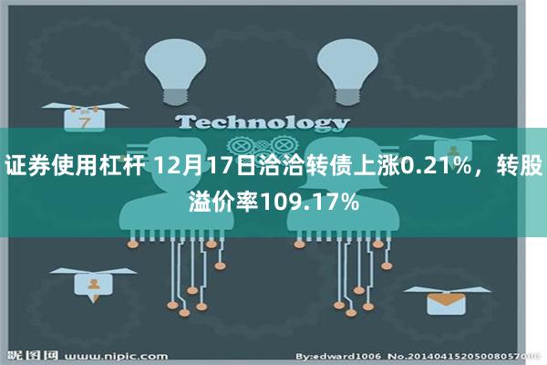 证券使用杠杆 12月17日洽洽转债上涨0.21%，转股溢价率109.17%